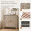 Armoire à deux portes pour un décor de style américain, idéale pour la chambre à coucher, le salon et le bureau, offrant un grand espace de rangement