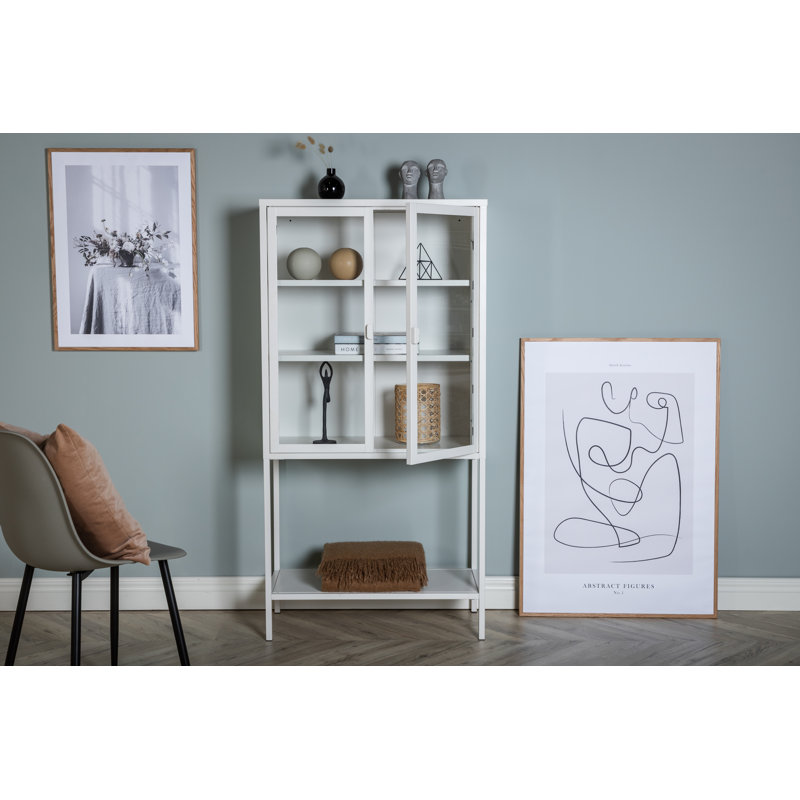 Dirit 150cm H x 75cm W Standard Bookcase, White