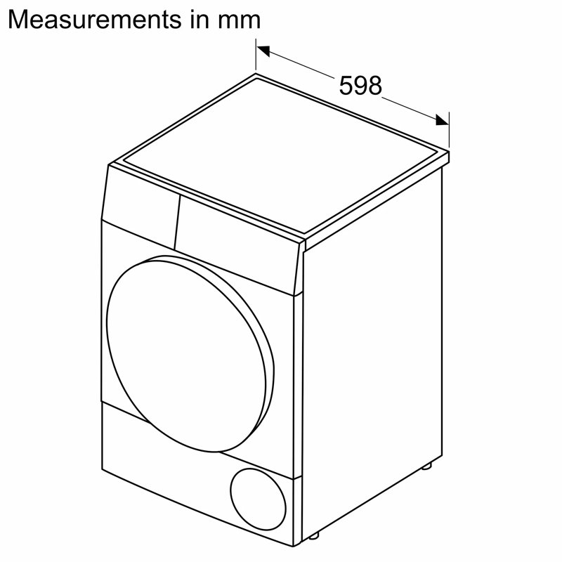 Bosch 800 Series Compact Electric Ventless Dryer With Heat Pump 24 Inch in Pearl Steel
