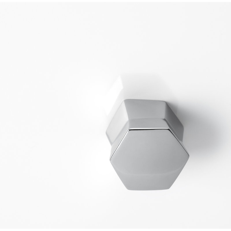Poignée ronde géométrique pique, Chrome poli