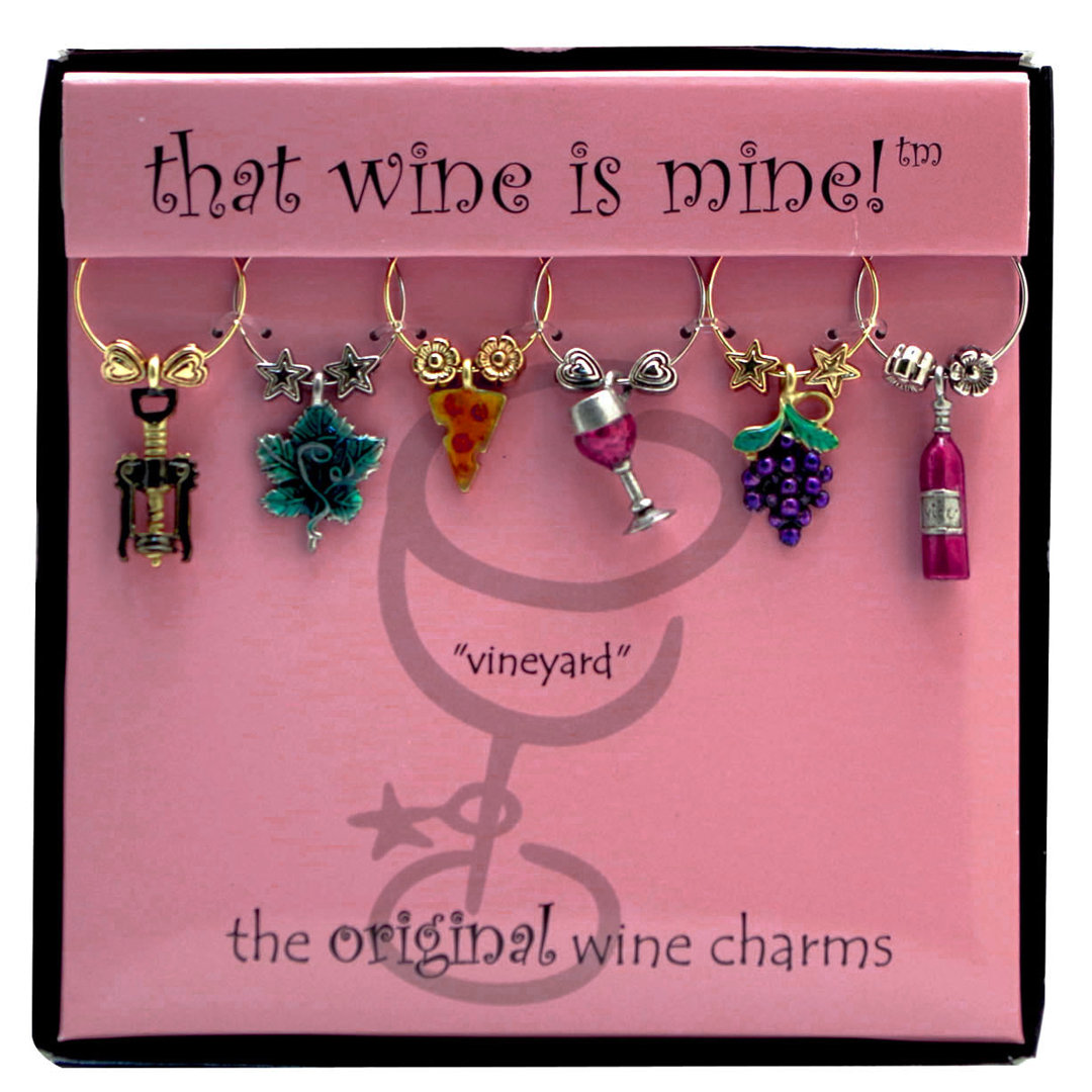 Appley Vineyard 6 Piece Wine Charm Set Ebern Designs