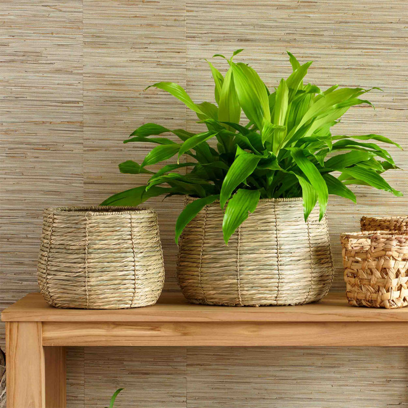 Design Ideas Water Hyacinth Twine Decorative Basket