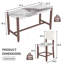 Ensemble de table de salle à manger 5 pièces à hauteur de comptoir, table de bar en faux marbre et 4 chaises rembourrées, ensemble de salle à manger moderne de style Mid-Century pour la salle à manger, cuisine de pub, petite place-538925628-538925627