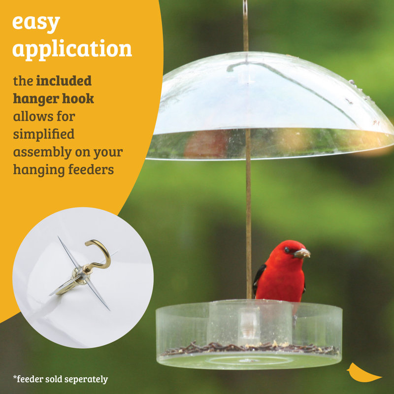 Blue Acrylic Protective Dome Cover for Hanging Bird Feeders