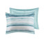 Lit très grand / très grand lit - Édredon bleu pastel, 1 édredon, 3 coussins décoratifs, 8 taies décoratives, 2 taies décoratives, courtepointe, coussin-119384959-119384961