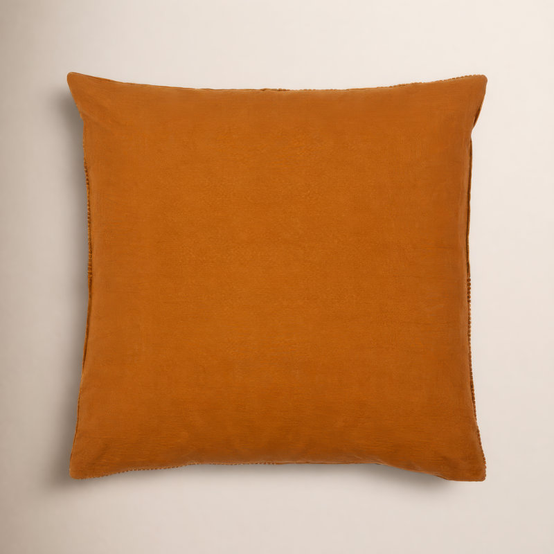 Housse de coussin Selma Quarters, 20 po x 20 po, Rouge brique