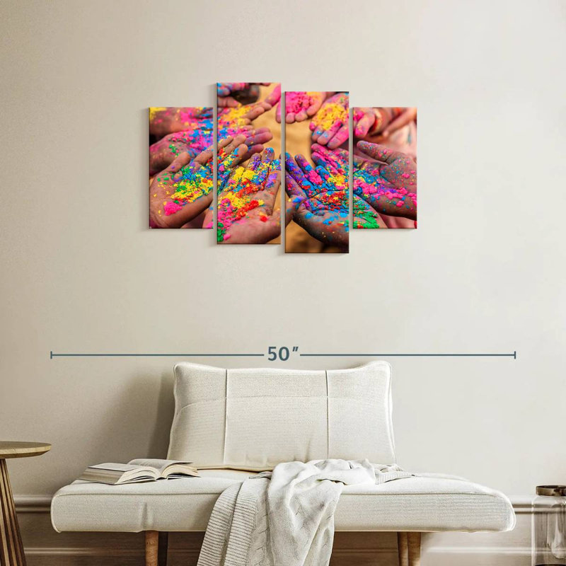 Lelend Holi Hands, 22" H x 36" W