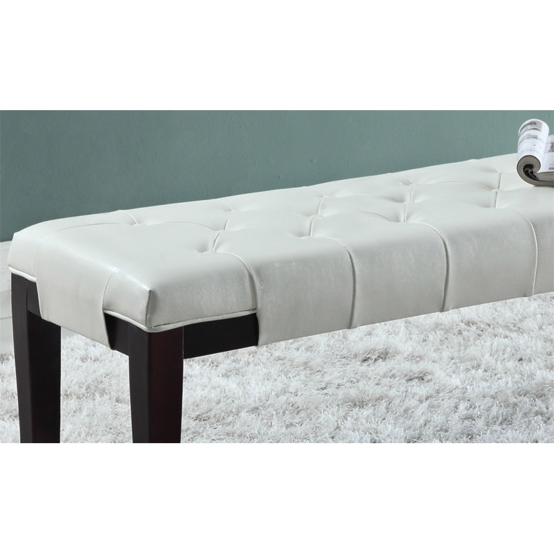Banc capitonné Linon, similicuir