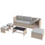 Danson Rattan Wicker 6 - Person Seating Group with Cushions-1557402320-1557402318