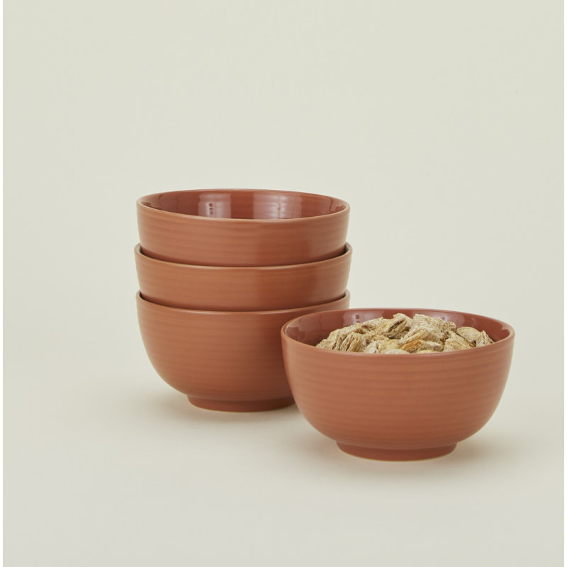 Essential Stoneware Rice Bowl, Terracotta