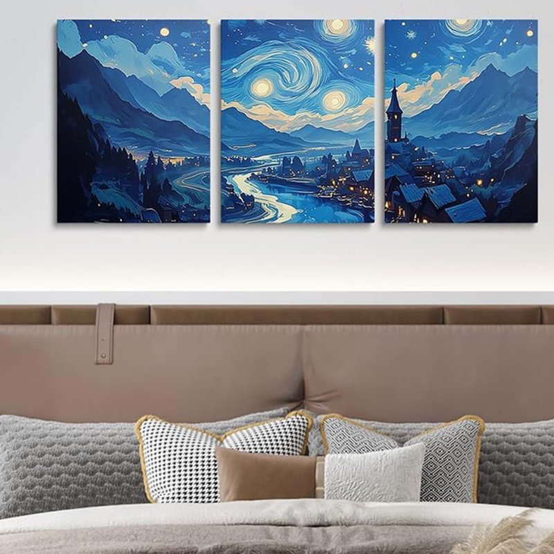 3 Piece Wrapped Canvas Wall Art
