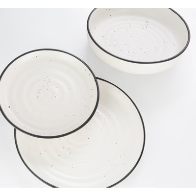 Mecnun Speckle 12 Piece Dinnerware Set, Service for 4