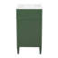 Meuble-lavabo de salle de bain avec lavabo supérieur, armoire de rangement, 2 tiroirs et un tiroir basculant-129948155