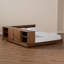 Lit plateforme avec rangement moderne et contemporain Martiqua Kaori
