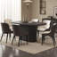 Ensemble de table de salle à manger 62,99 "avec 6 chaises pour la cuisine, le bar et le salon-236843659-236843663