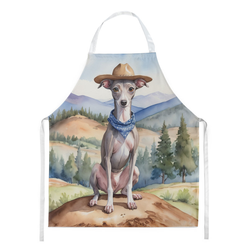 Tablier de bienvenue de lévrier italien Cowboy