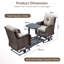 Ensemble de conversation pour 2 personnes avec table d'appoint-1576294768