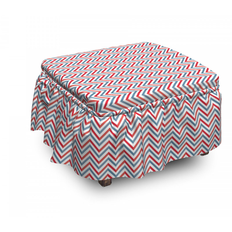 Box Cushion Ottoman Slipcover