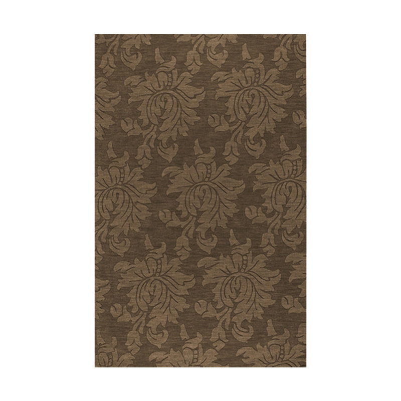 Wool Floral Indoor Rug, Rectangle 3'3" x 5'3"