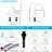 Brushed Nickel Bathroom Vanity Faucet - 2 Handles, High Arc Spout, With Solid Braided Nylon Tub Supply Lines Easy To Adjust Water Flow