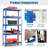 Newquay Metal + MDF Board Shelving Unit-1178634666-1178696523