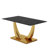 Dining Table Set, Modern Rectangular Dining Table With 2 Benches