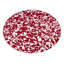 Red Swirl Earthenware Platter