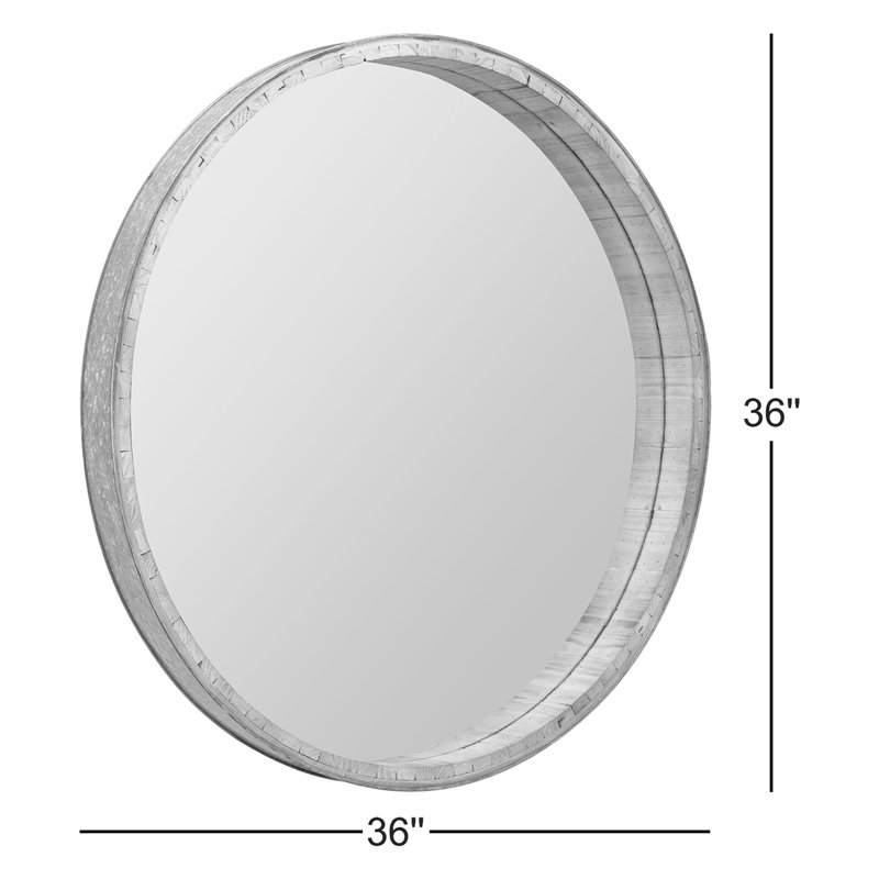 Beckett Round Beveled Mirror