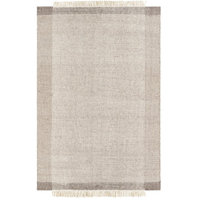 Tapis beige en laine Tina