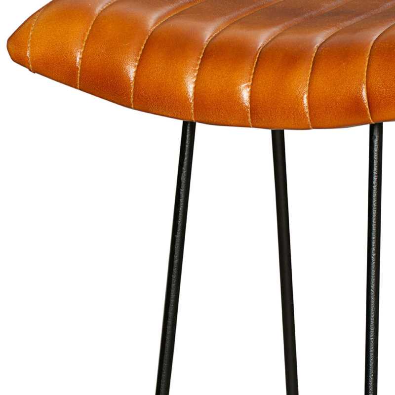 Ria Upholstered Counter Stool with Metal Frame