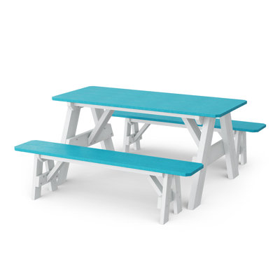 Table de pique-nique 72 po avec bancs détachés Heritage