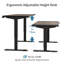 63"×30" Height Adjustable Electric Standing Desk Height Stand Up Computer Desk (Not Include Stools)-1054542299