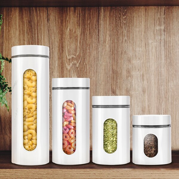 0.9L/2.4L/3.4L Plastic Storage Box Transparent Food Container Jars for Bulk  Cereals Sugar Case Kitchen Organizer Accessories