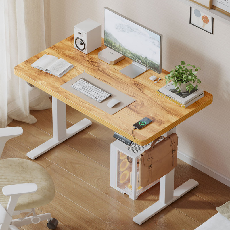 Bureau pour travailler debout 48 po, L 48 po x P 24 po, Rustic Brown/Black