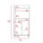 Kira Kitchen Kart, Double Door Cabinet, One Open Shelf, Two Interior Shelves -White