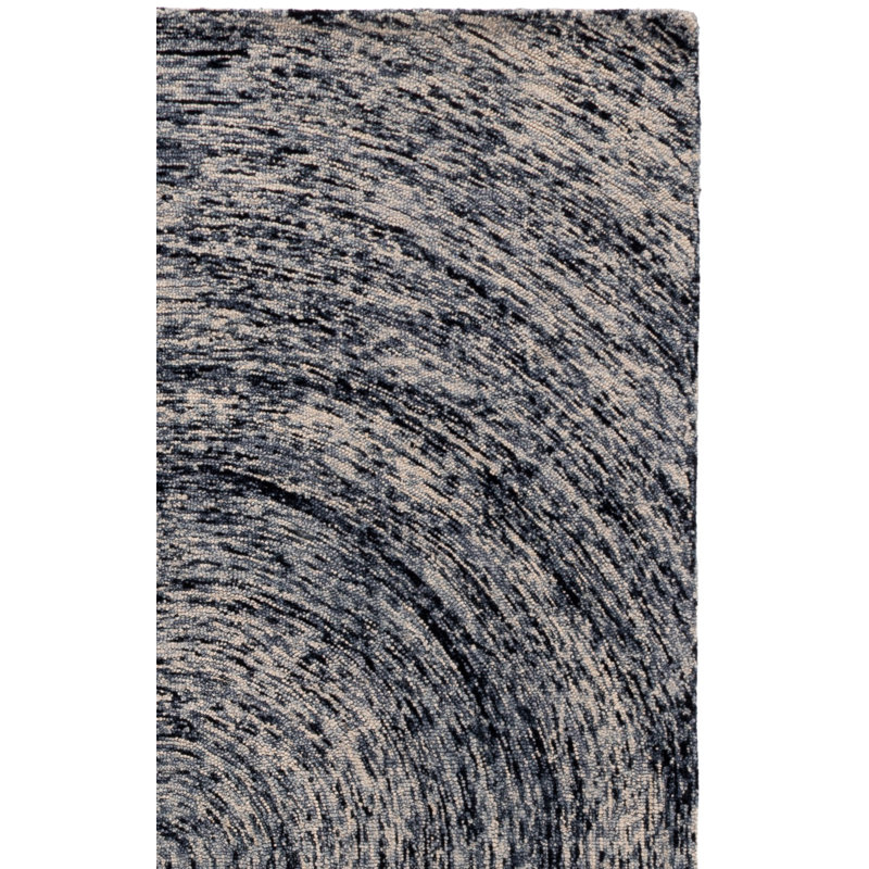Tapis en laine touffeté à la main Ikat, Carré 6 pi