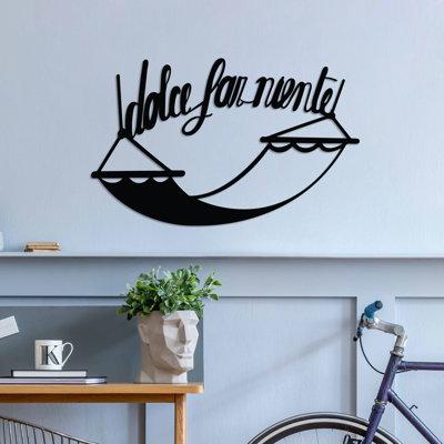 Elegant Black Decorative Metal Wall Accessory, 23.6 x 15.0 inches | 100% Metal Construction, Thickness: 0.06 inches | Lightweight at 1.2 lbs | Perfect for Home Decor, Modern Aesthetic & Unique Wall Art