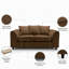 2 Seater Chenille Sofa-98981965