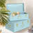Metal Trunk Decorative Storage Box Set Of 2 College Dorm Chest With Handle-1510576589-1510576592-1510576590