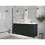 Sonoma 72 In. W X 22 In. D Double Sink Bathroom Vanity In Blacktop With Cove Edge Quartz-110448268
