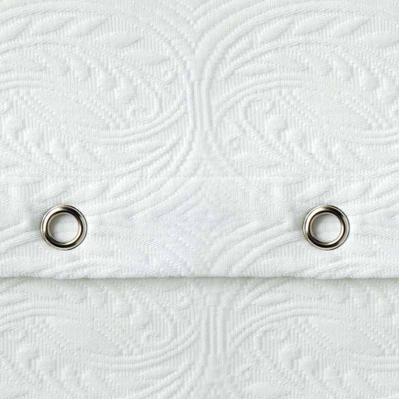 Vienna Cotton Single Shower Curtain, White