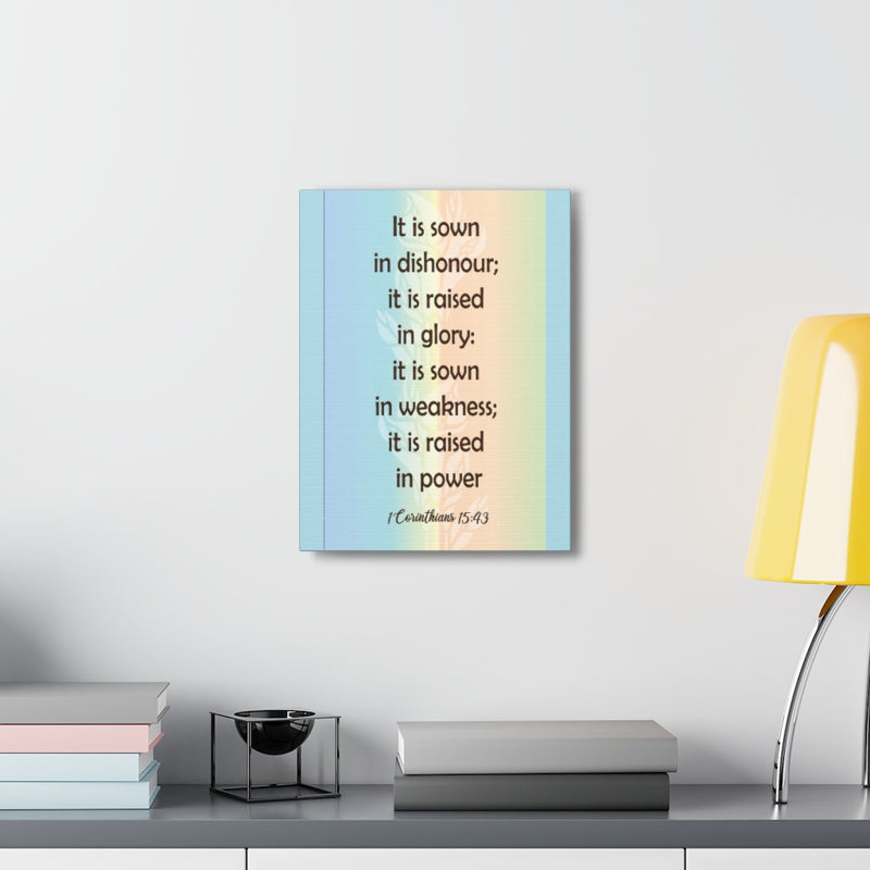 No Frame Print on Canvas, 35.56cm H x 27.94cm W