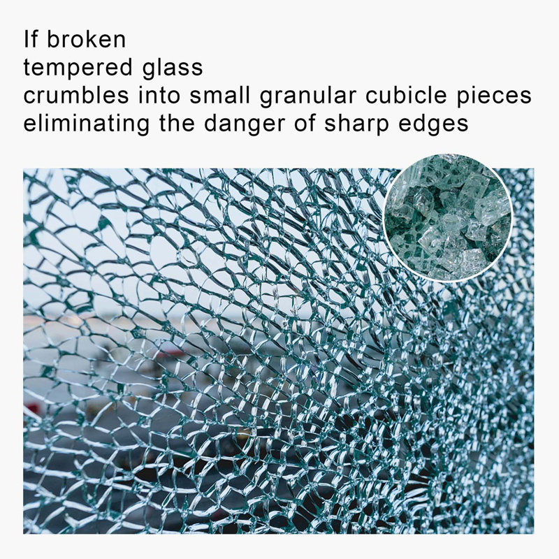 Glass Table Top, 0.2" H x 20.08" W x 20.08" D