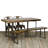 Solid Wood Top Metal Base Dining Table-18107972-18107977