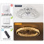 Ventilateur de plafond 19,7 po à intensité variable avec lumière DEL et télécommande-381526094