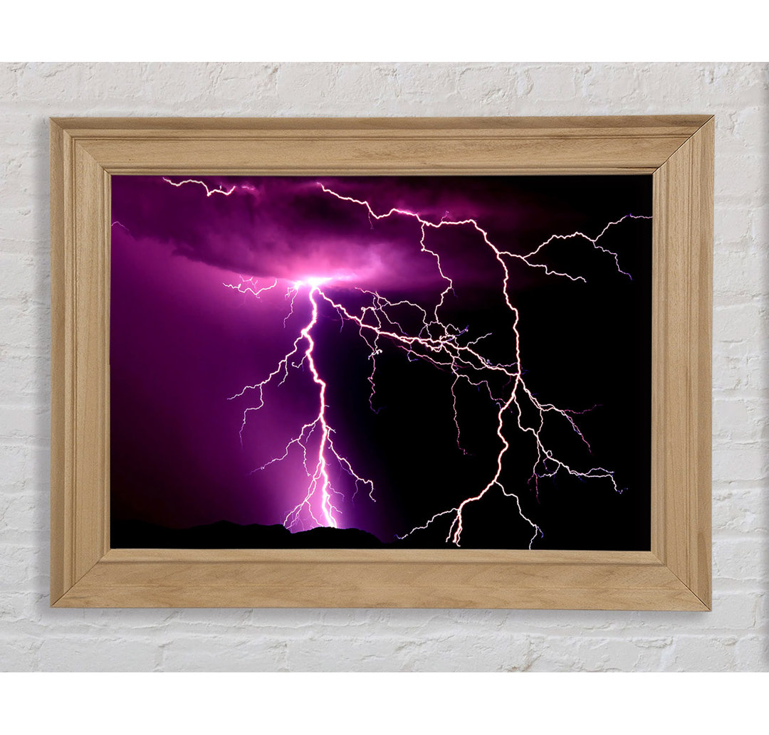 Lightning Storm - Bilderrahmen Kunstdrucke