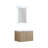 Helveston 0 " W Free Standing Wall Mounted Single Double Single Vanity Bathroom Vanity With Resin Top-840809411
