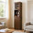 Natyra Freestanding Linen Cabinet, Tall Bathroom Cabinet, with a Drawer, Adjustable Shelves-2130834336