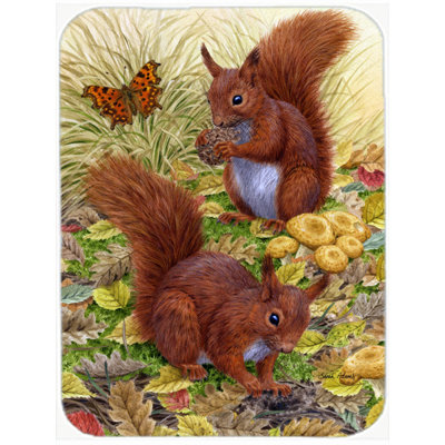 Berke Squirrels Glass Cutting Board