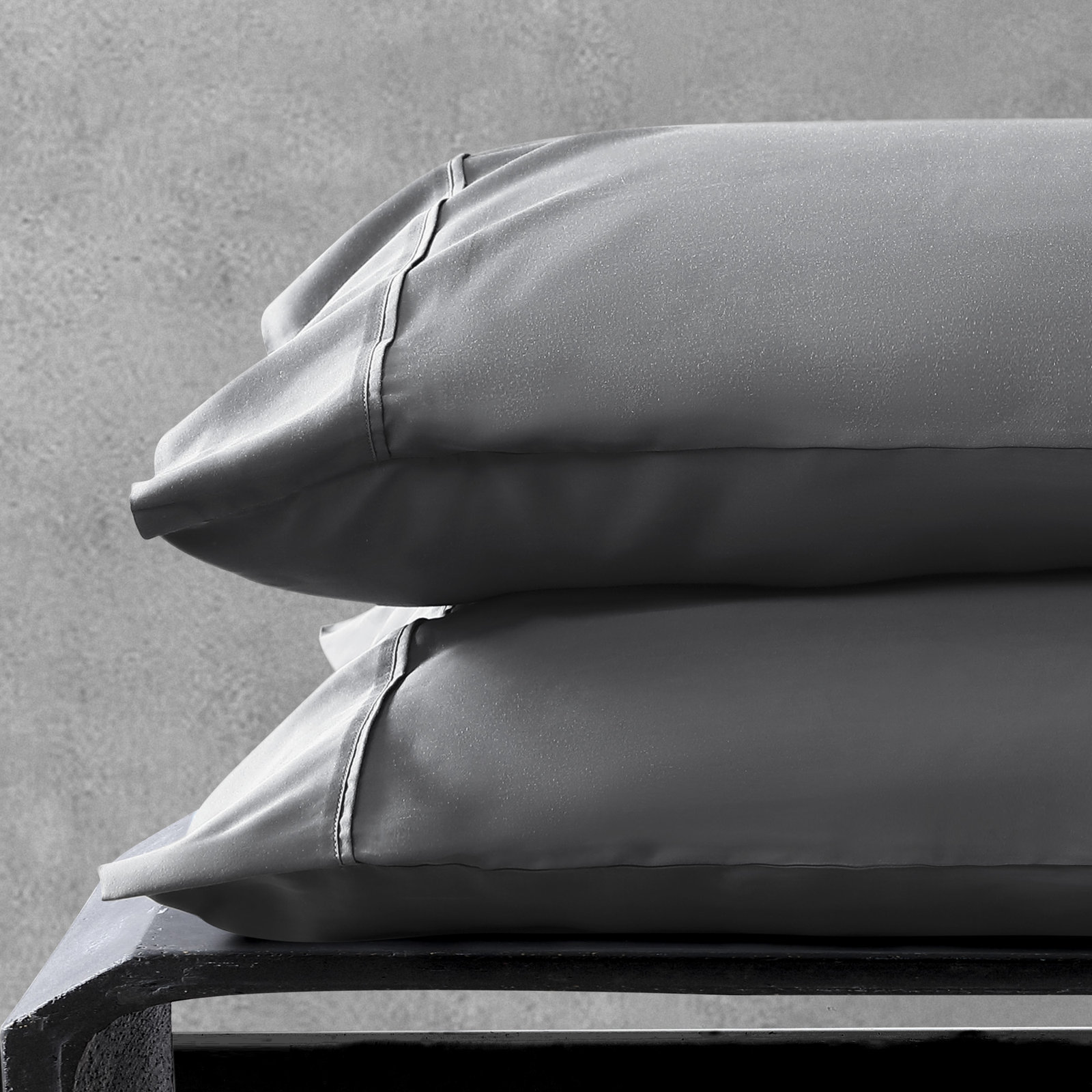 Laflin Sateen - Set of 2, Standard, Charcoal